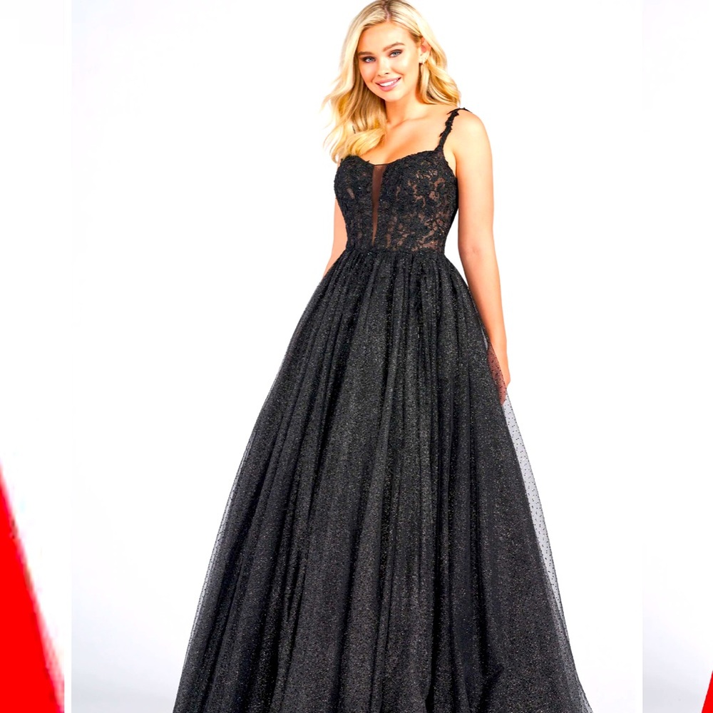 Gorgeous, black, sparkly Prom/Pageant dress for sale!!Worn once and just bought!